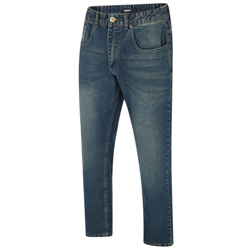 Bigdude Non-Stretch Straight Fit Jeans Mid Wash